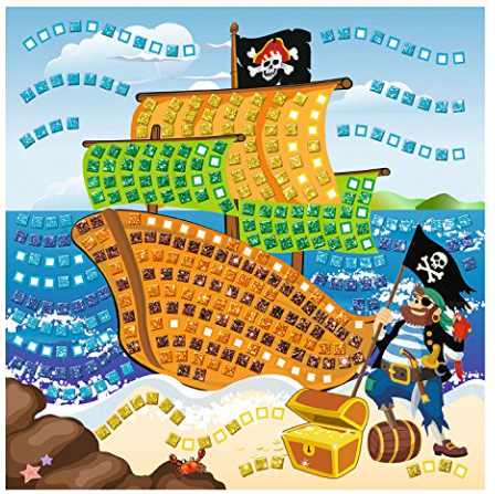 Mossgummi Mosaik Glitter - Pirat